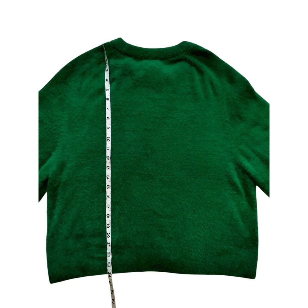 Aerie Women's Green Soft & Fuzzy Flurry Crew Neck‎ Sweater Size S